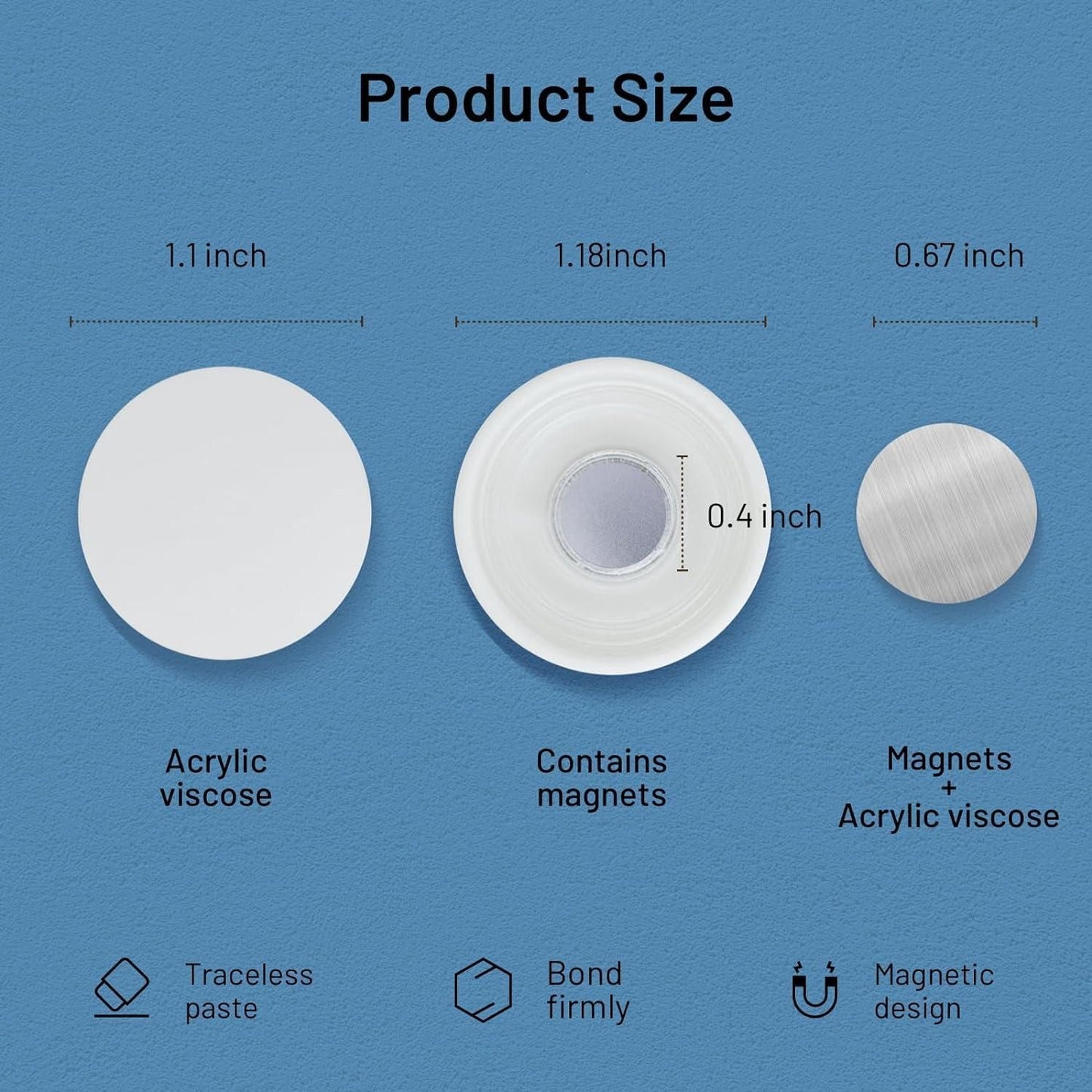 Magnetic Remote Control Holder (Pack of 4)