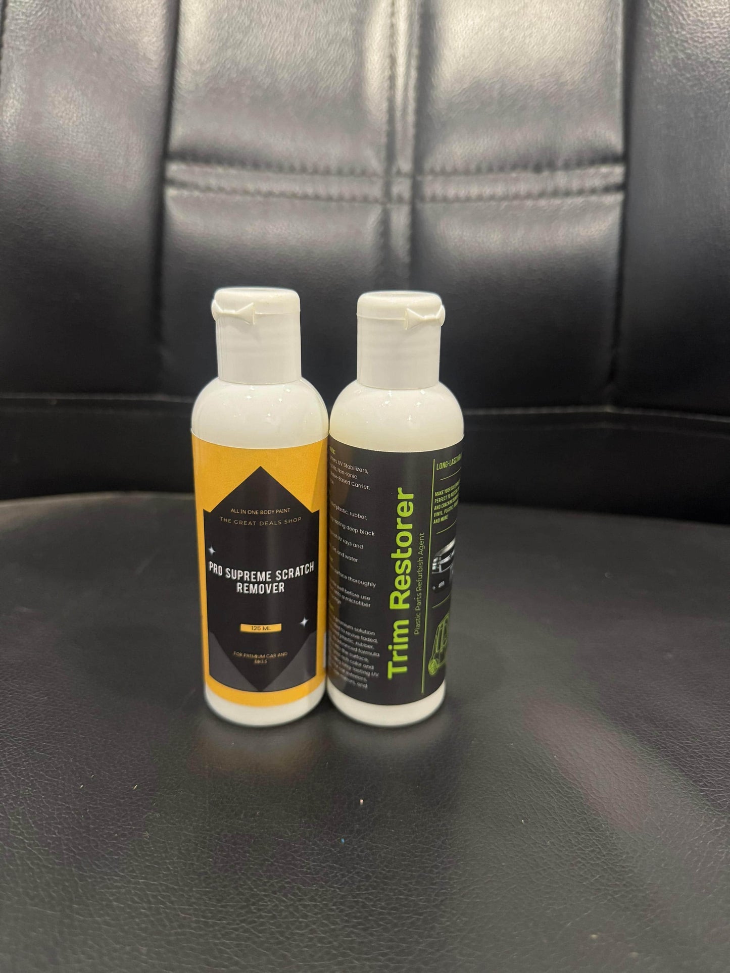 Pro Supreme Scratch Remover 125 ml and Trim Restorer 100 ml each Pack of 2
