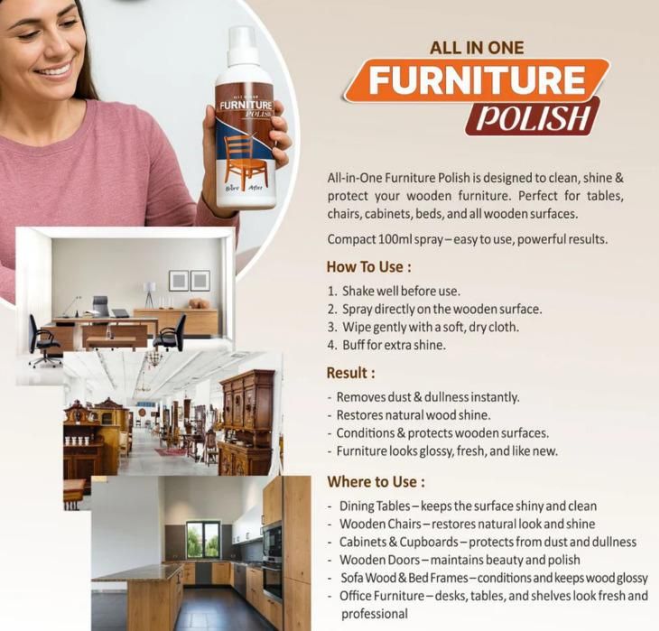 All In One Furniture Polish 450 grm Pack of 3